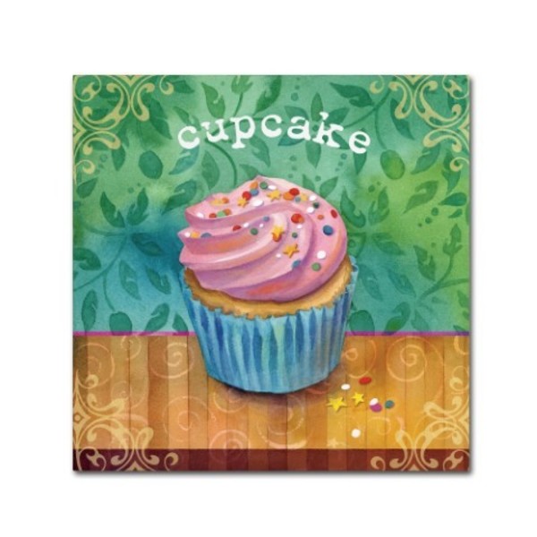 Trademark Fine Art Fiona Stokes-Gilbert 'Cupcake' Canvas Art, 35x35 ALI13564-C3535GG